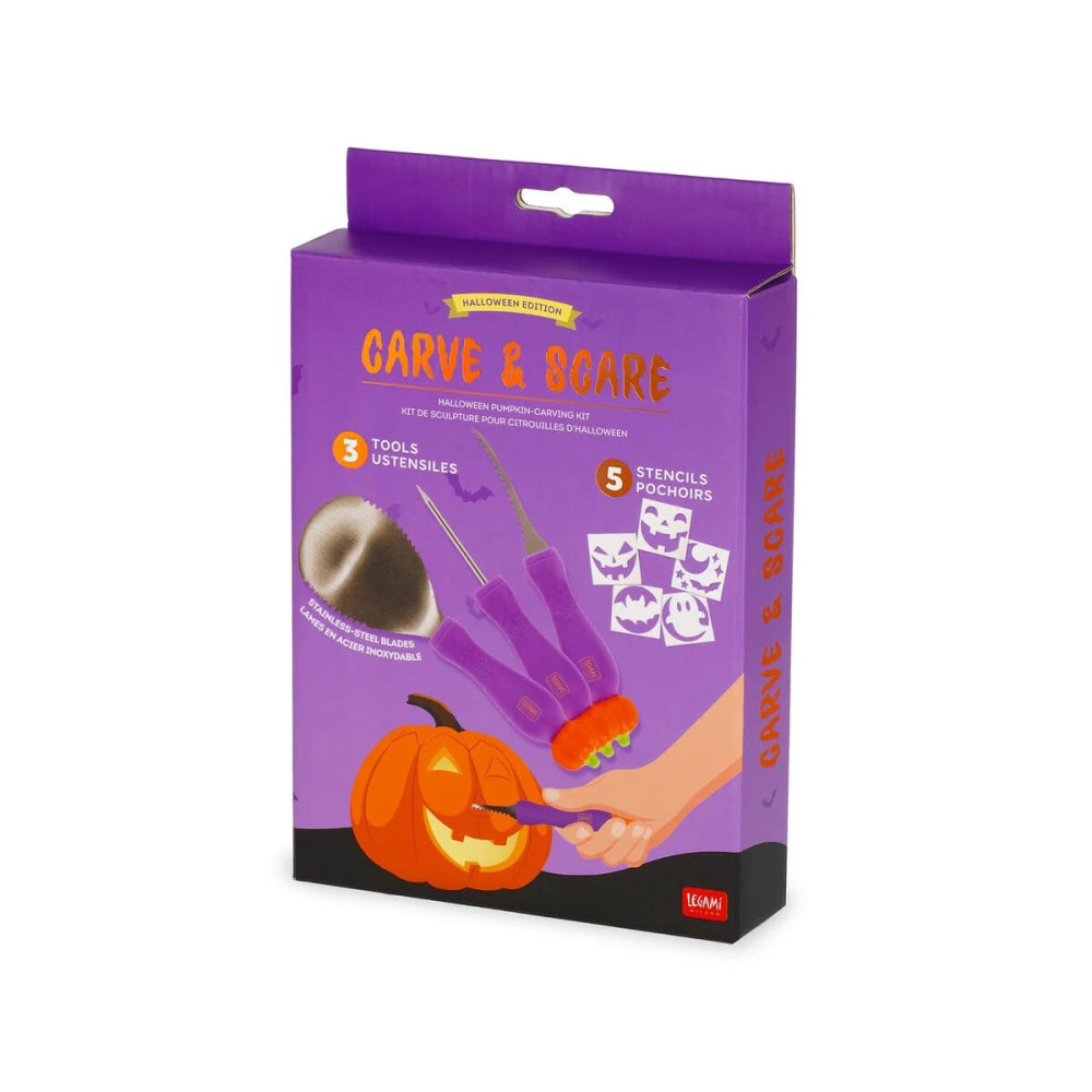 Legami Halloween VPCK0001 Σετ Σκαλίσματος Κολοκύθας - Carve & Scare