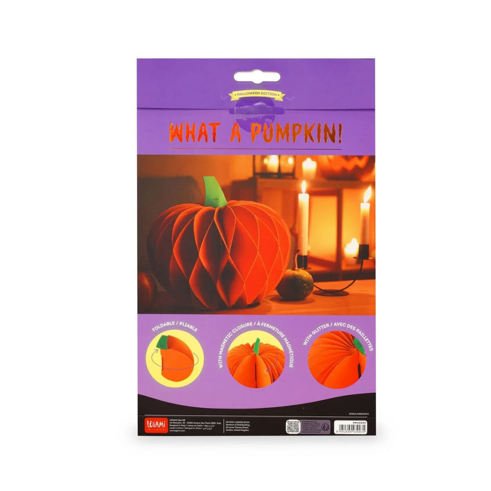 Legami Halloween VPPU0001 Αναδιπλούμενη Διακοσμητική Κολοκύθα - What a Pumpkin!