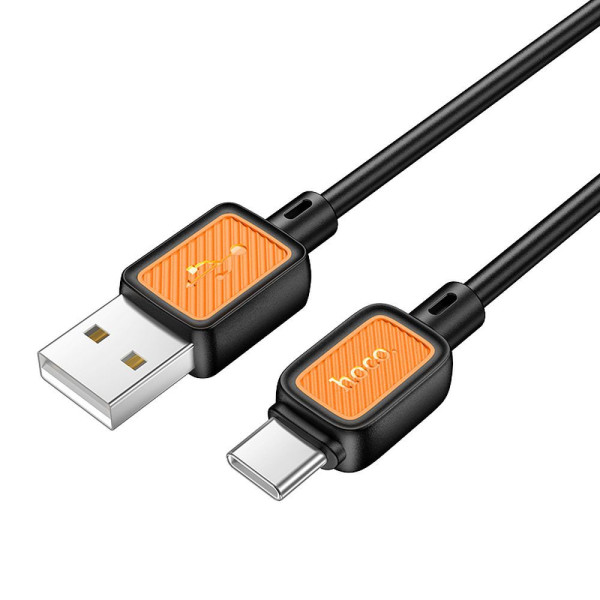 Hoco X108 Καλώδιο Φόρτισης USB σε USB-C 3A 1m (Μαύρο)