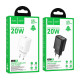 Φορτιστής Hoco N60 Type-C QC PD 20W (Λευκό) 