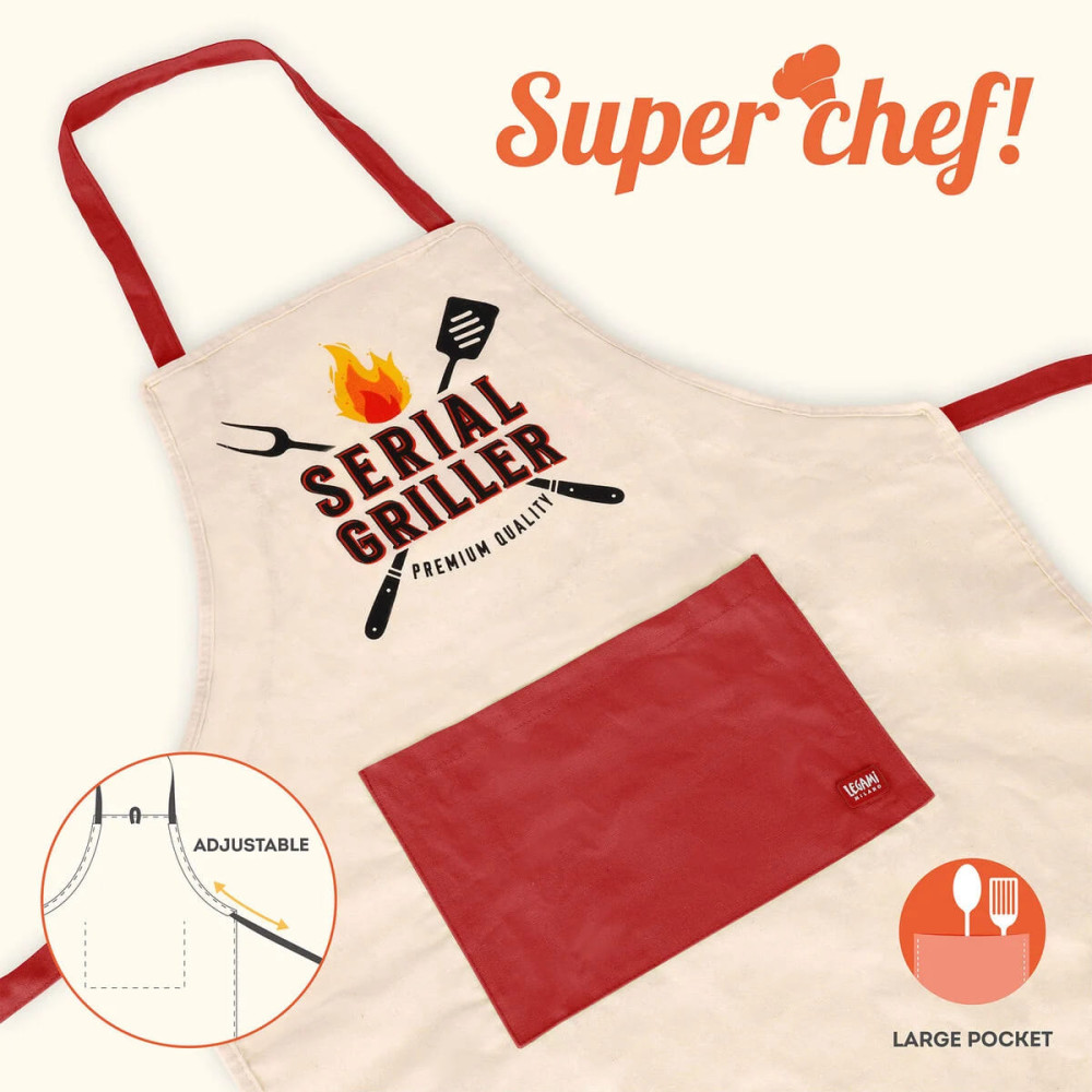 Legami APR0001 Super Chef Ποδιά μαγειρικής - Serial Griller