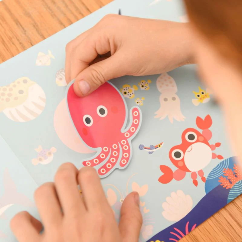 Poppik Sticker box με 100 αυτοκόλλητα - Άγρια Ζώα 