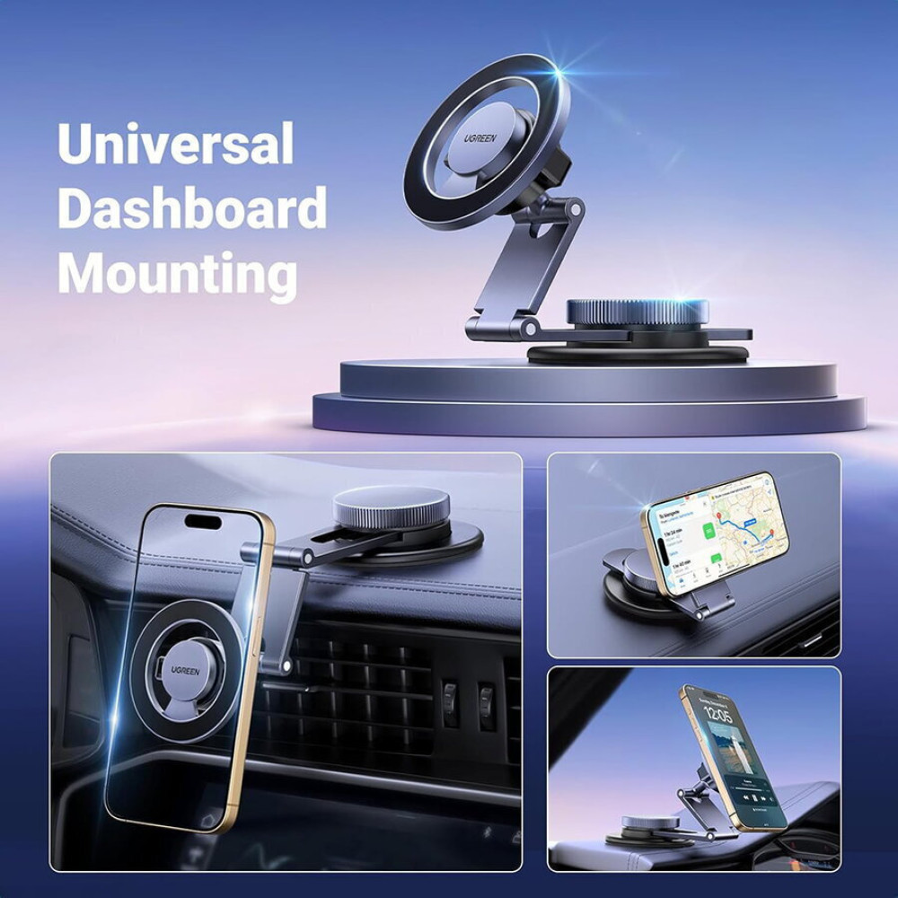 Ugreen LP865/45577 Βάση Στήριξης Smartphone, Magnetic για Αυτοκίνητο (Γκρι)