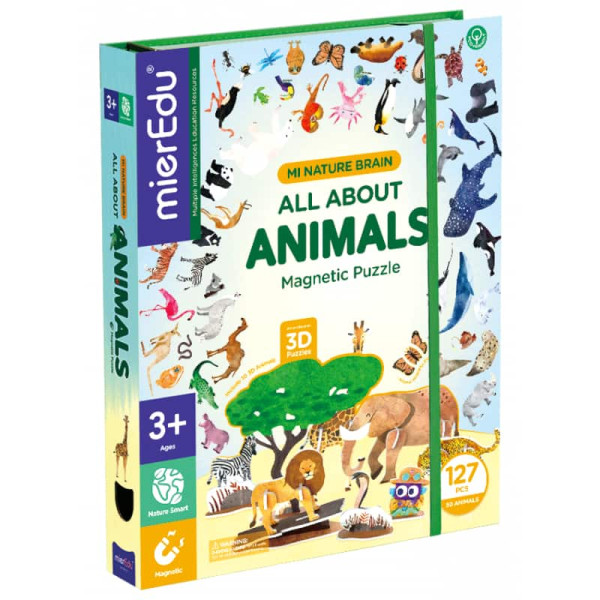 MierEdu Μαγνητικό Παζλ All About Animals