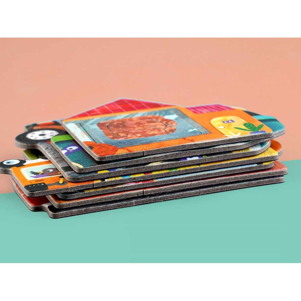 MierEdu Μαγνητικό Παζλ Trains