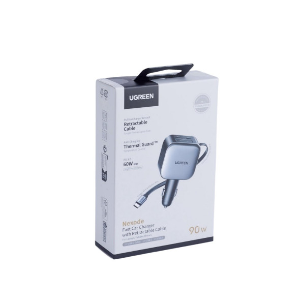 UGreen EC603/55909B Φορτιστής αυτοκινήτου 90W , με καλώδιο USB-C 60W (Gray)