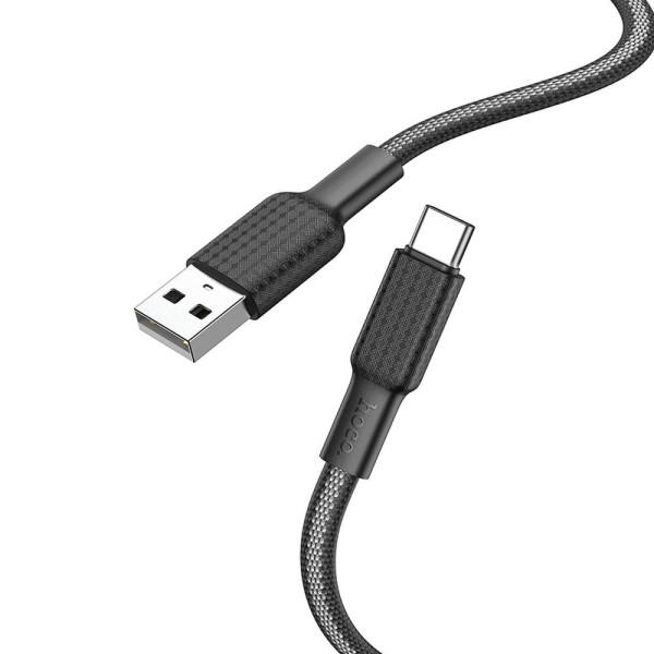 Hoco X69 Καλώδιο Φόρτισης USB σε USB-C 3A 1m (Μαύρο) 