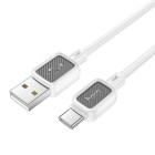 Hoco X108 Καλώδιο Φόρτισης USB σε USB-C 3A 1m (Λευκό)