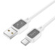 Hoco X108 Καλώδιο Φόρτισης USB σε USB-C 3A 1m (Λευκό)