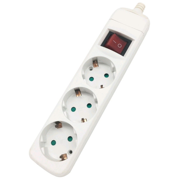 Entac Πολύπριζο 3 Θέσεων Με Διακόπτη - Χωρίς Καλώδιο