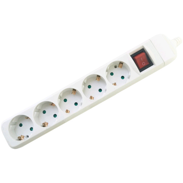 Entac Πολύπριζο 5 Θέσεων Με Διακόπτη - Χωρίς Καλώδιο