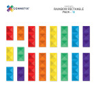 Connetix Rainbow Rectangle Pack Μαγνητικά Τουβλάκια Κατασκευών 18τμχ.