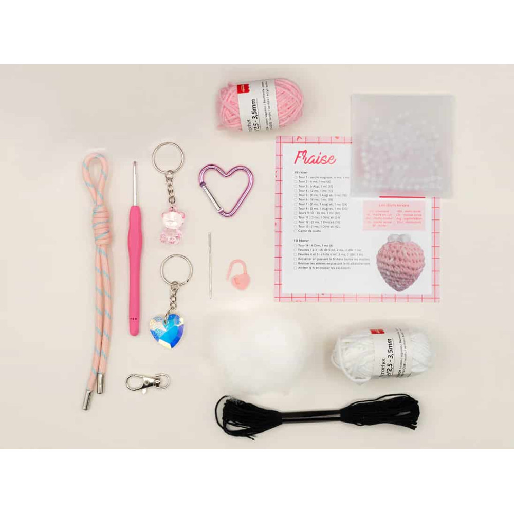 Petite Epicerie Σετ Πλεξίματος My Bag Charms - Glam Pink