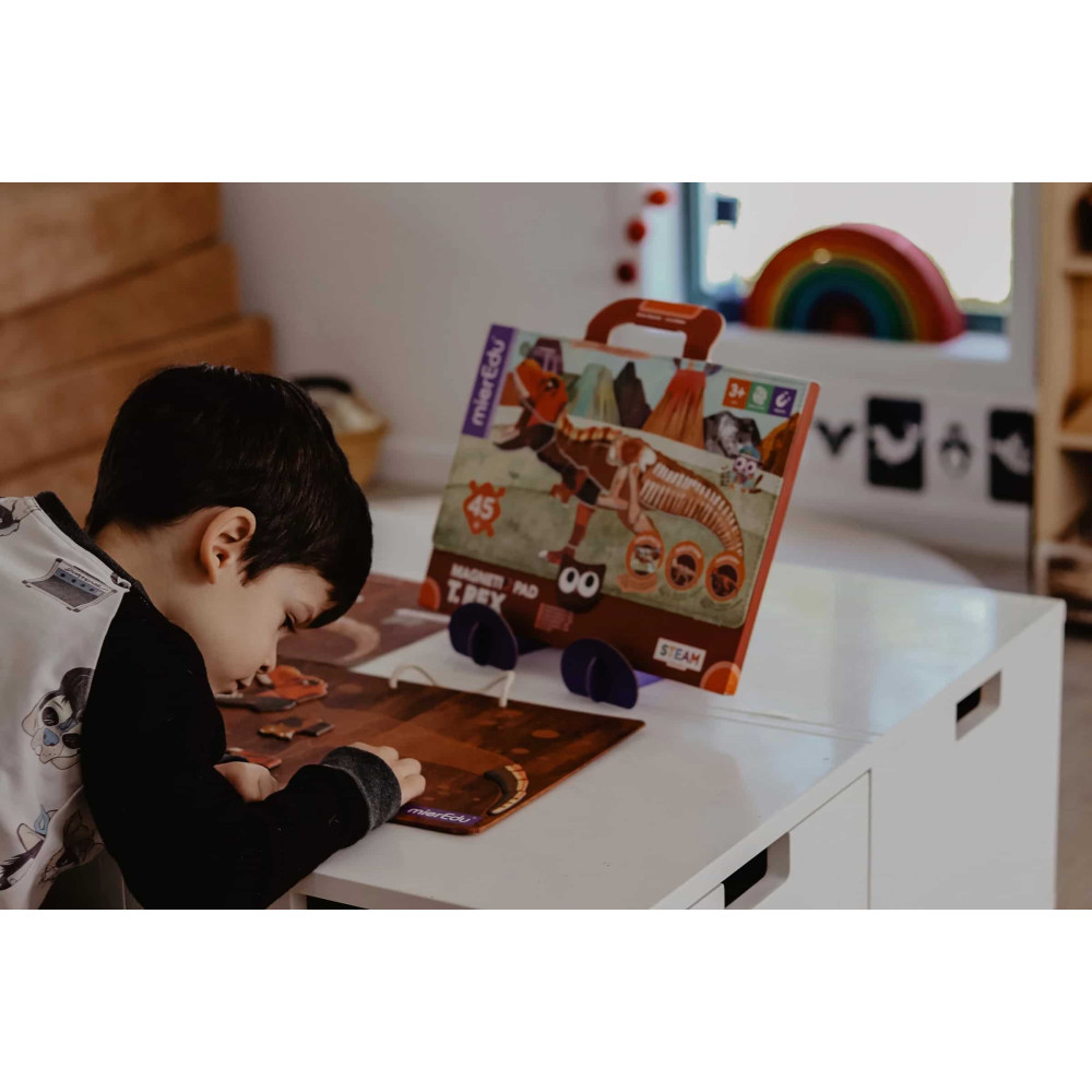 MierEdu Μαγνητικό Παζλ T-Rex