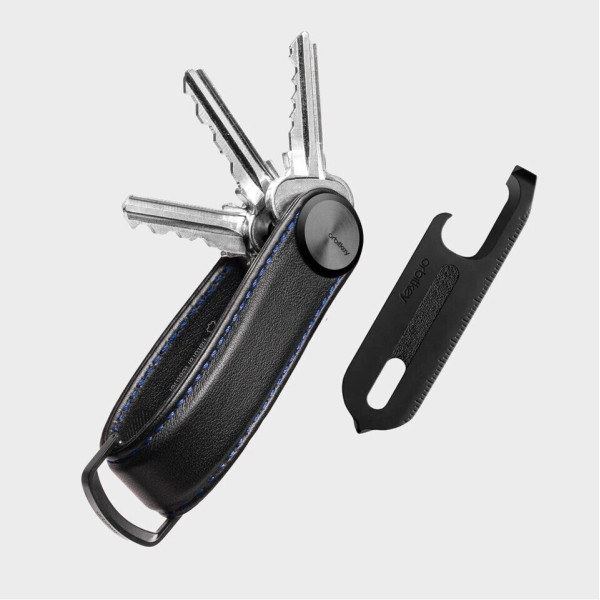Key Organiser Pro (Blackout with Blue Stitching) + Multi-Tool v2 (Black) - Gift Set