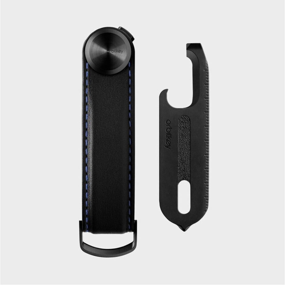 Key Organiser Pro (Blackout with Blue Stitching) + Multi-Tool v2 (Black) - Gift Set