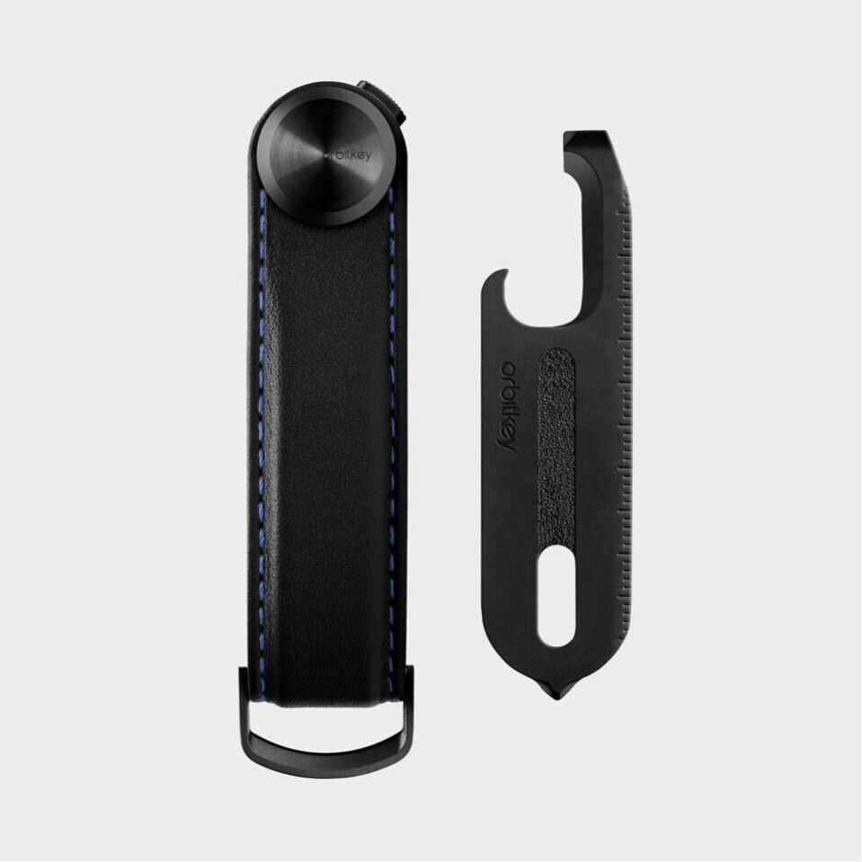 Key Organiser Pro (Blackout with Blue Stitching) + Multi-Tool v2 (Black) - Gift Set