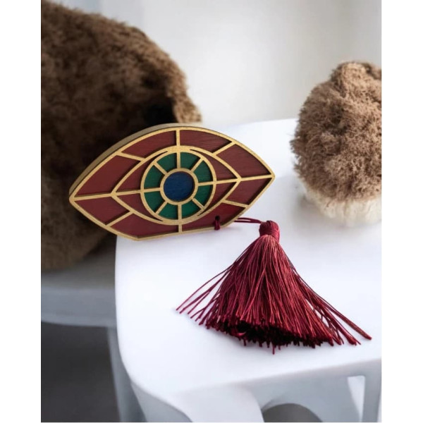 LifeLikes Γούρι Ξύλινο Μάτι Fortune (Κόκκινο Πράσινο)