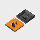 Key Organiser Crazy Horse (Black with Orange Stitching) + Multi-Tool v2 Set (Black) - Gift Set