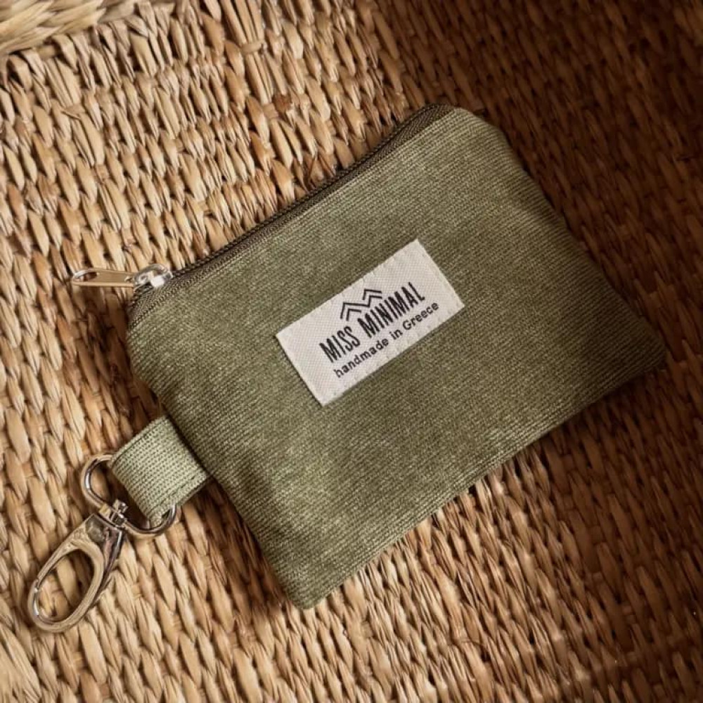 Miss Minimal Key Chain Μπρελόκ Πορτοφολάκι Green Love