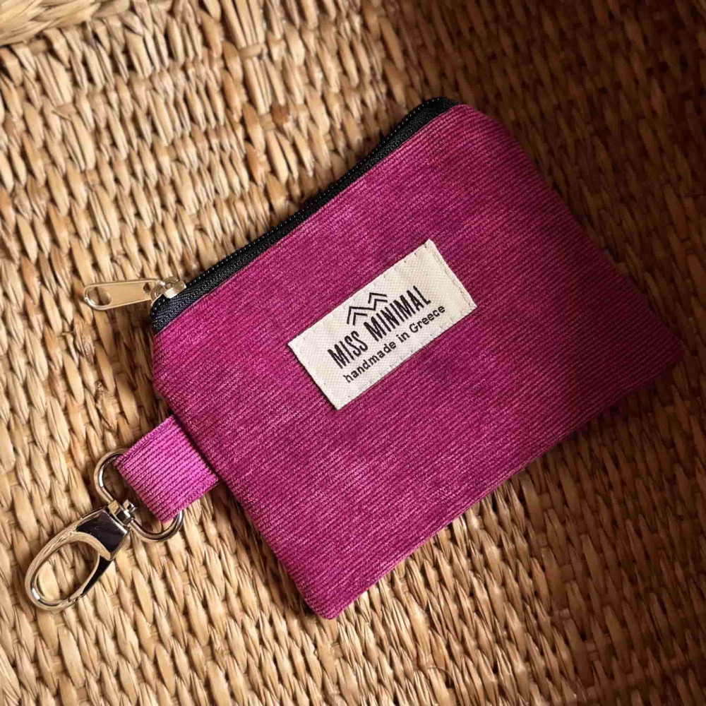 Miss Minimal Key Chain Μπρελόκ Πορτοφολάκι Magenda
