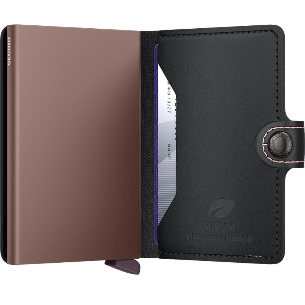Secrid Miniwallet Πορτοφόλι Mirum Plant-Based (Black Rose)