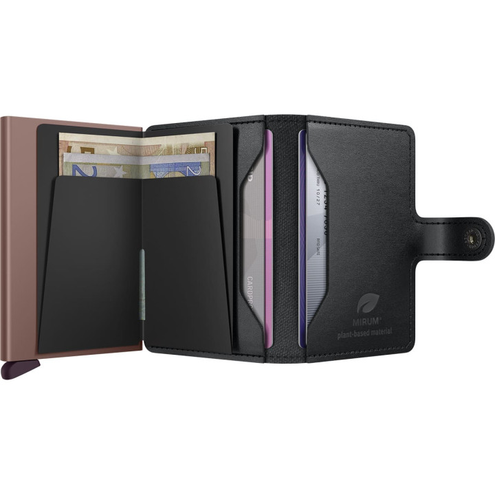 Secrid Miniwallet Πορτοφόλι Mirum Plant-Based (Black Rose)