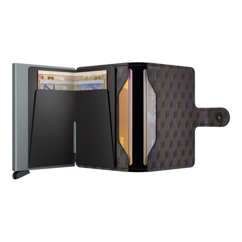Secrid Miniwallet Πορτοφόλι Optical (Grey-Yellow)