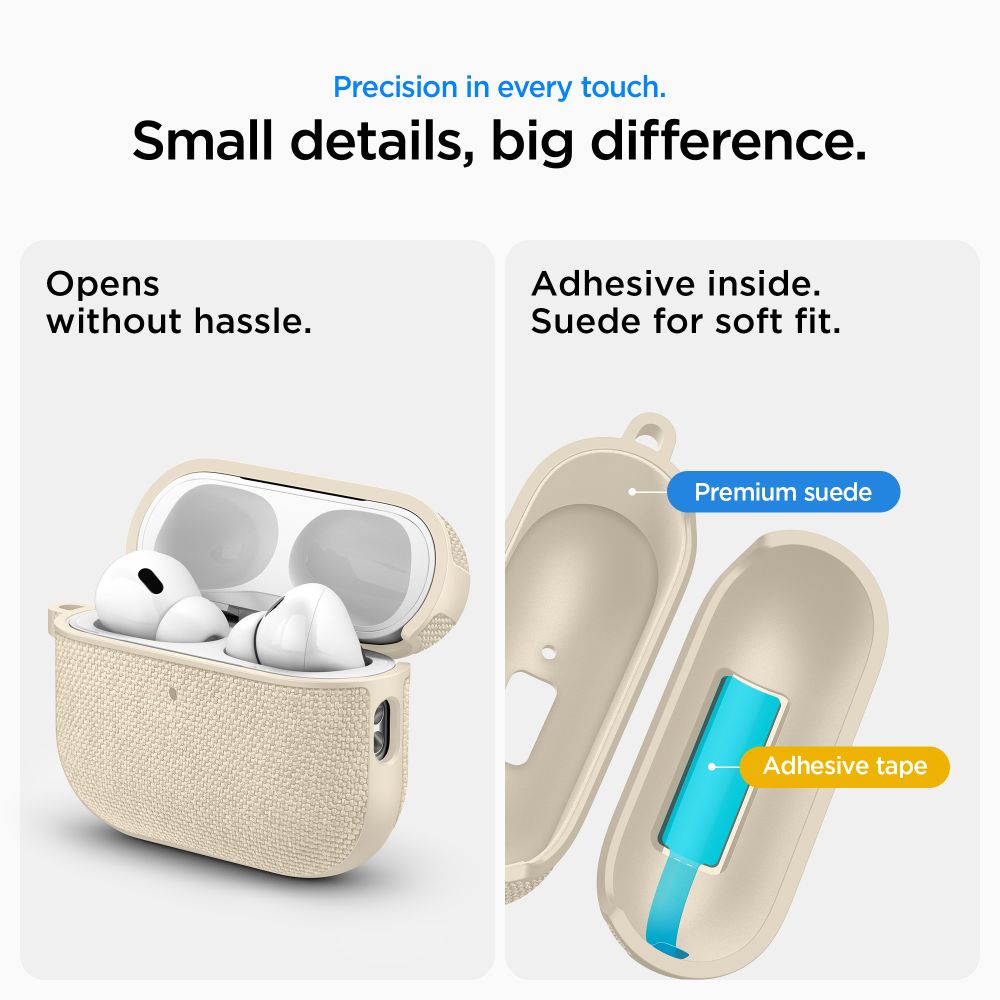 Spigen Urban Fit Θήκη για Apple AirPods Pro 3 με Γάντζο (Dune Beige)