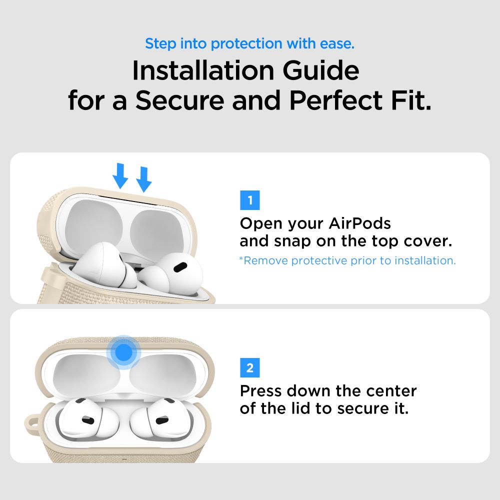 Spigen Urban Fit Θήκη για Apple AirPods Pro 3 με Γάντζο (Dune Beige)