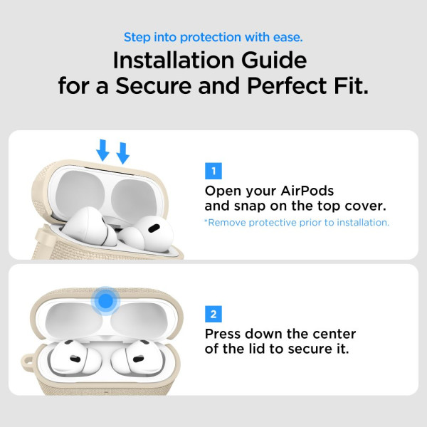 Spigen Urban Fit Θήκη για Apple AirPods Pro 3 με Γάντζο (Dune Beige)