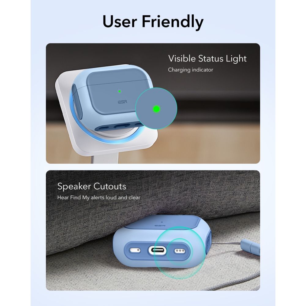 ESR Orbit Halolock Magsafe θήκη για Apple AirPods Pro 3 (POWDER BLUE)