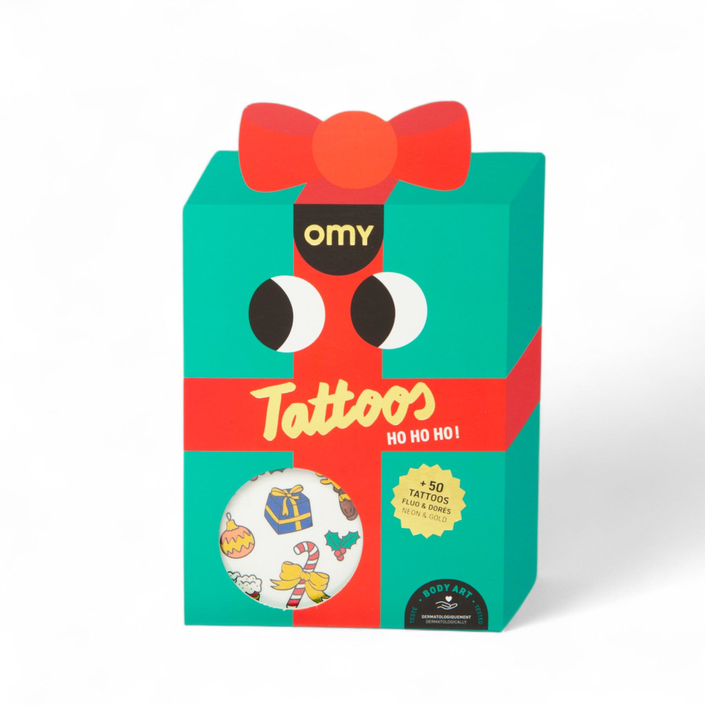 OMY Αυτοκόλλητα Tattoos HO HO HO!