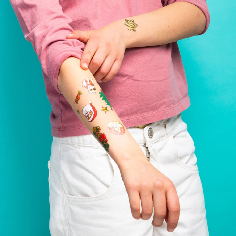 OMY Αυτοκόλλητα Tattoos HO HO HO!