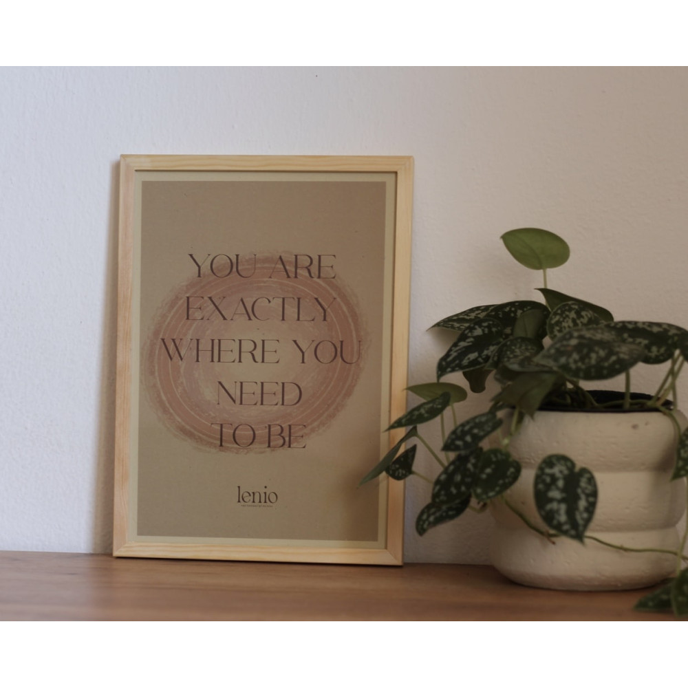 Lenio You are Exactly Where you Need to Be