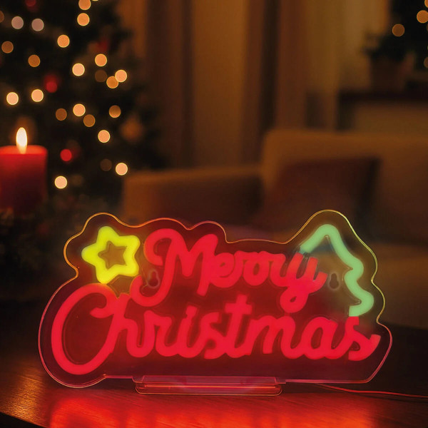 Legami Neon-Effect LED Sign - It's A Sign Merry Xmas