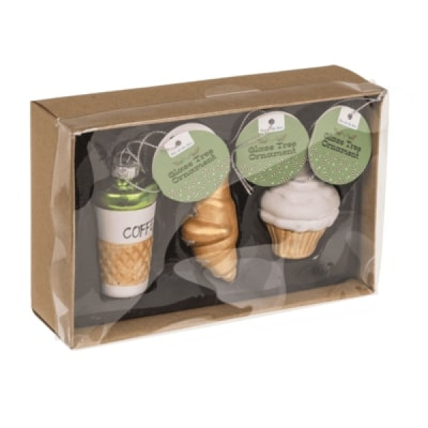 Σετ Χριστουγεννιάτικα Στολίδια Coffee 3τμχ