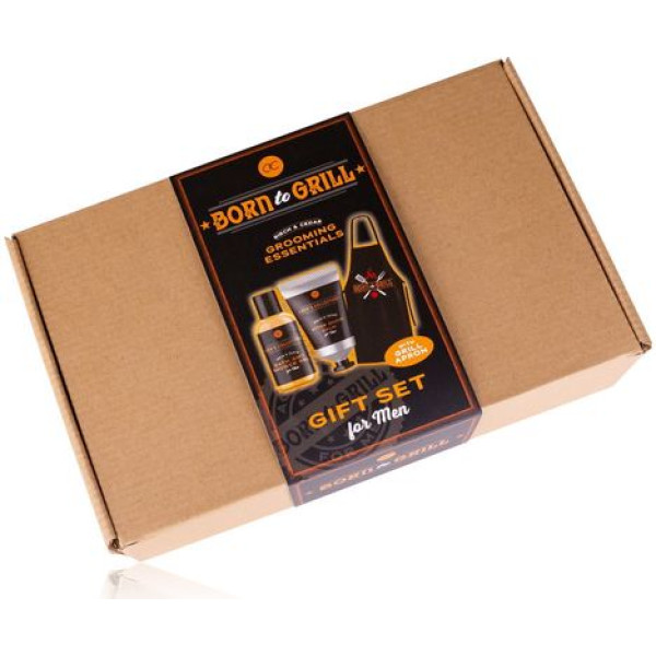 Accentra Ανδρικό Σετ Mπάνιου "Born to Grill" με After Save Balm και Δώρο Ποδιά