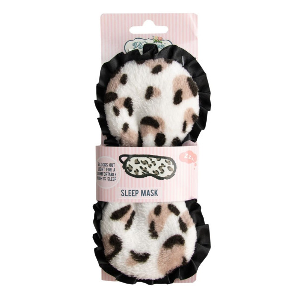 Fluffy Ασπρόμαυρη Λεοπάρ Μάσκα Ύπνου - By Upper Canada