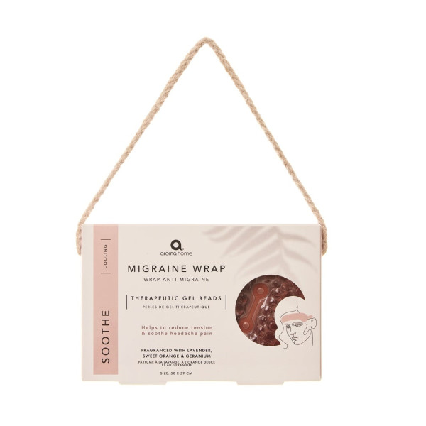 Aroma Home Ροζ Κορδέλα/Κομπρέσα Hμικρανίας με Τζελ  - By Upper Canada