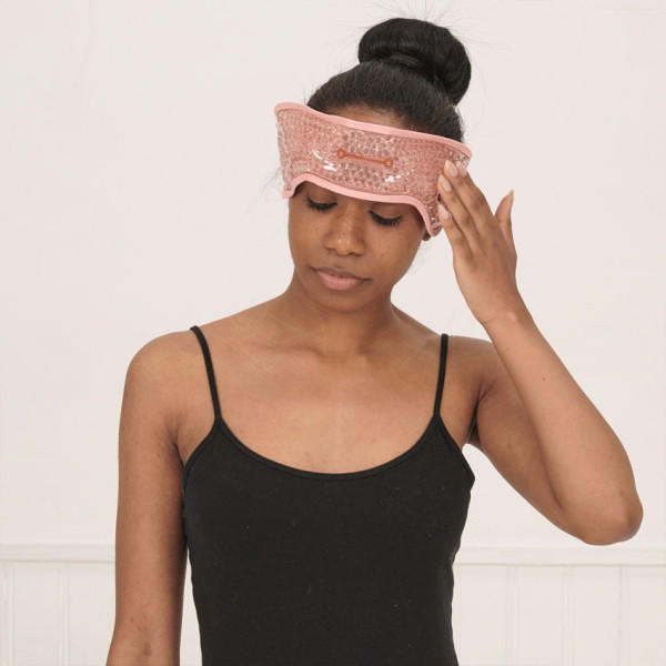 Aroma Home Ροζ Κορδέλα/Κομπρέσα Hμικρανίας με Τζελ  - By Upper Canada