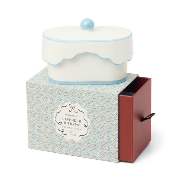 Paddywax Cherie Φυτικό Κερί 155gr σε Κεραμικό Δοχείο - Lavender & Thyme