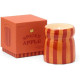 Paddywax Cabana Φυτικό Κερί 184gr σε Πορτοκαλί Ριγέ Κεραμικό Δοχείο - Spiced Apple
