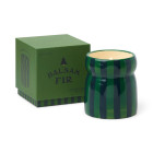Paddywax Cabana Φυτικό Κερί 184gr σε Πράσινο Ριγέ Κεραμικό Δοχείο - Balsam Fir
