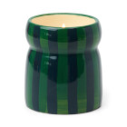 Paddywax Cabana Φυτικό Κερί 184gr σε Πράσινο Ριγέ Κεραμικό Δοχείο - Balsam Fir