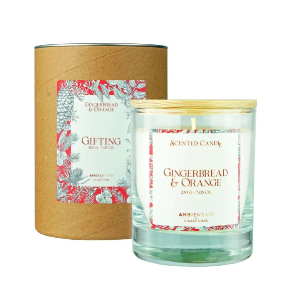 Ambientair Special Edition Φυτικό Αρωματικό Κερί 200gr - Gingerbread & Orange
