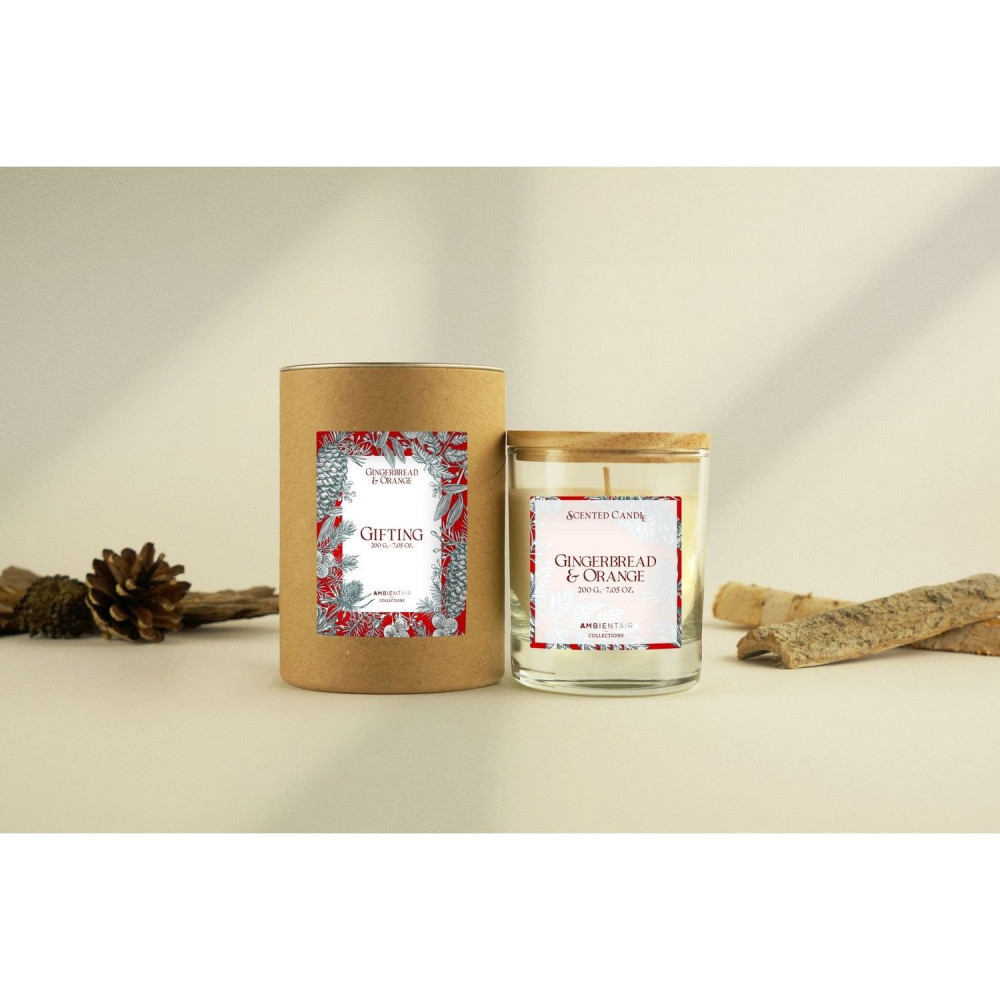 Ambientair Special Edition Φυτικό Αρωματικό Κερί 200gr - Gingerbread & Orange