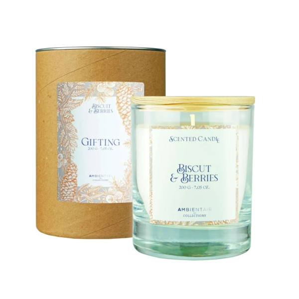 Ambientair Special Edition Φυτικό Αρωματικό Κερί 200gr - Biscuit & Berries