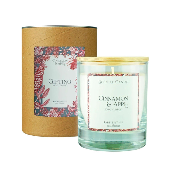 Ambientair Special Edition Φυτικό Αρωματικό Κερί 200gr - Cinnamon & Apple