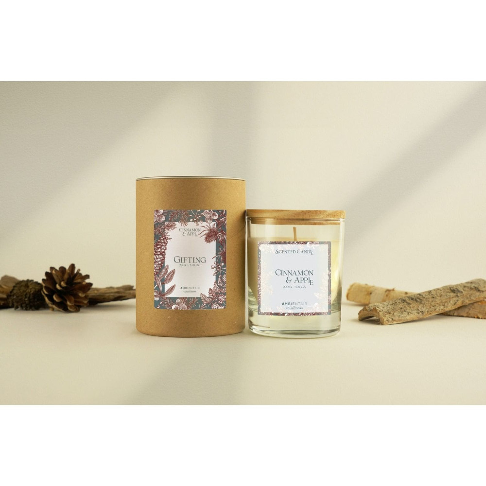 Ambientair Special Edition Φυτικό Αρωματικό Κερί 200gr - Cinnamon & Apple